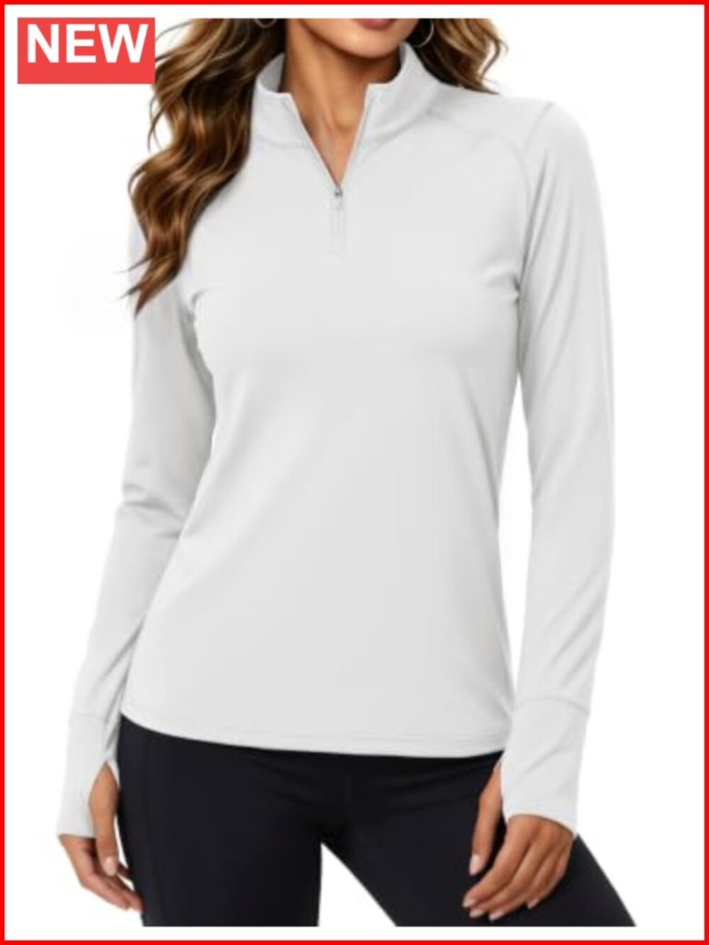 Quarter Zip Fleece Pullover Micro Fleece Lined Athletic Running Top
